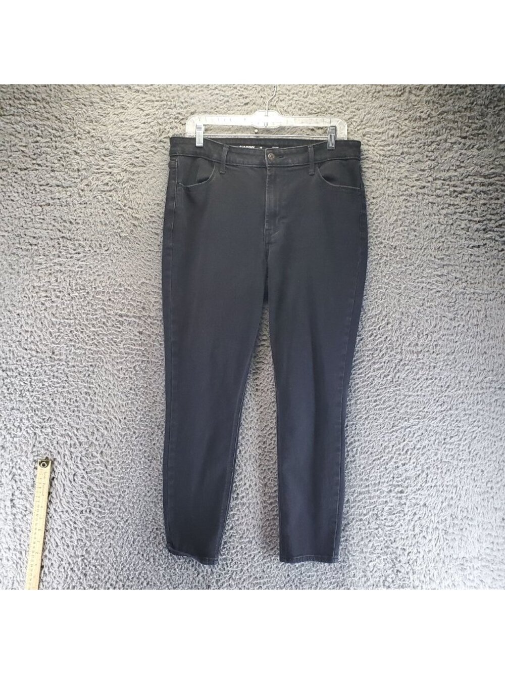 Old Navy Jeans Womens Size 12 Black High-Rise Super Skinny Stretch Denim